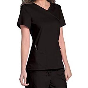 Urbane Ultimate Large Black Scrub Top